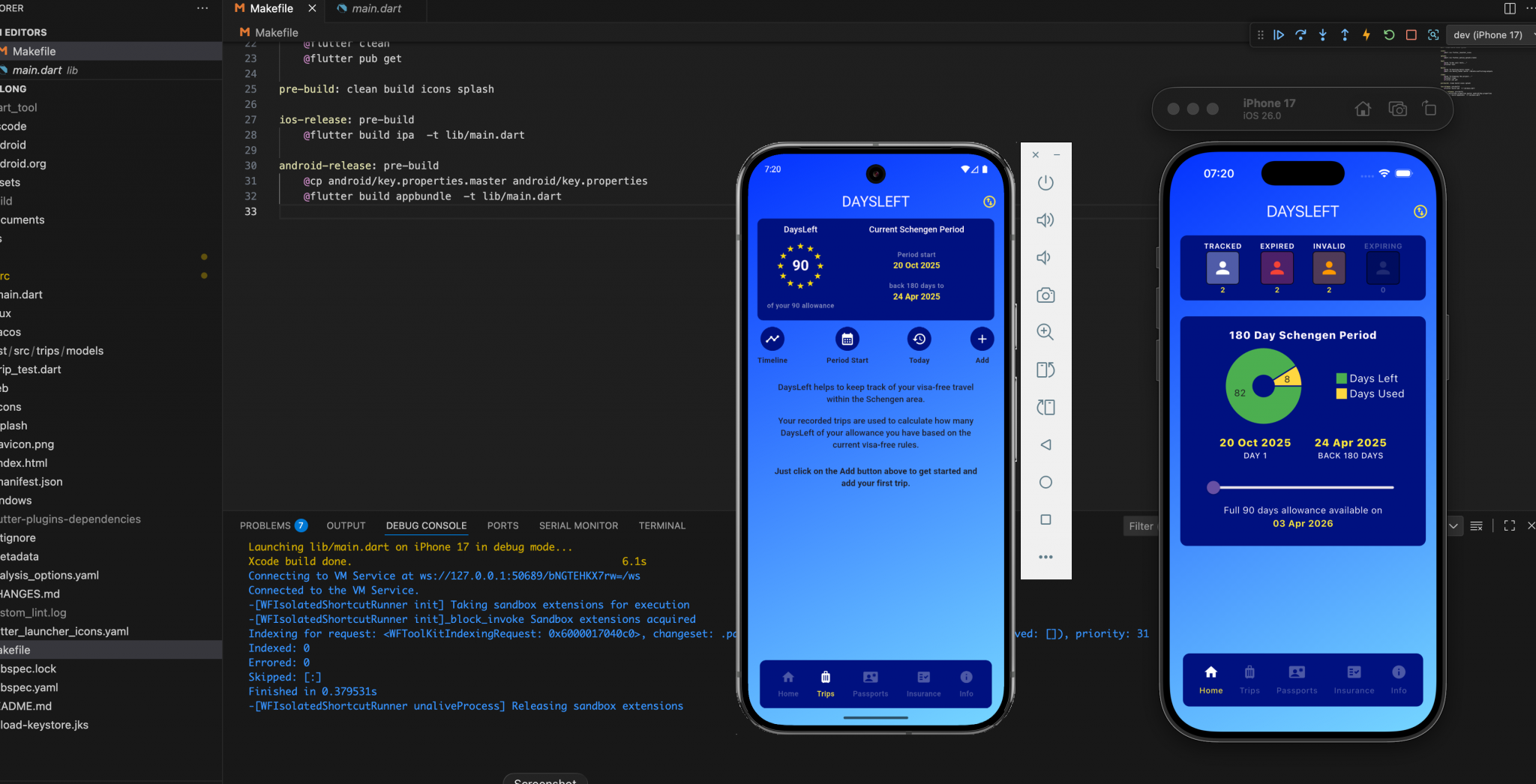 Flutter packages screenshot